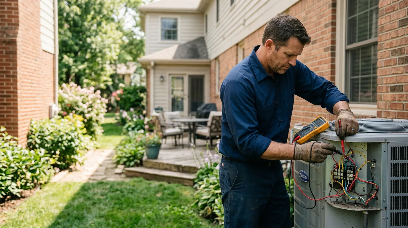 HVAC technician working near Clarence, NY